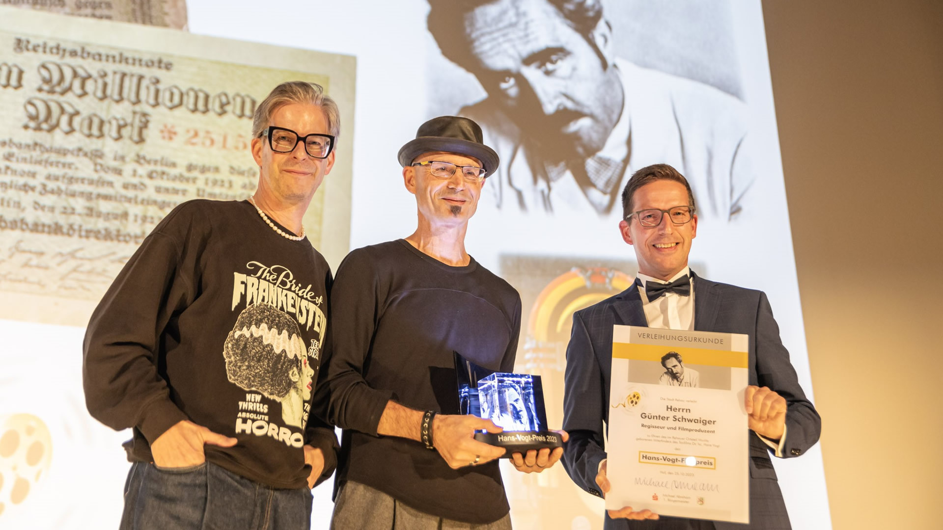 Der Hans-Vogt-Filmpreis 2023 geht an Günter Schwaiger.