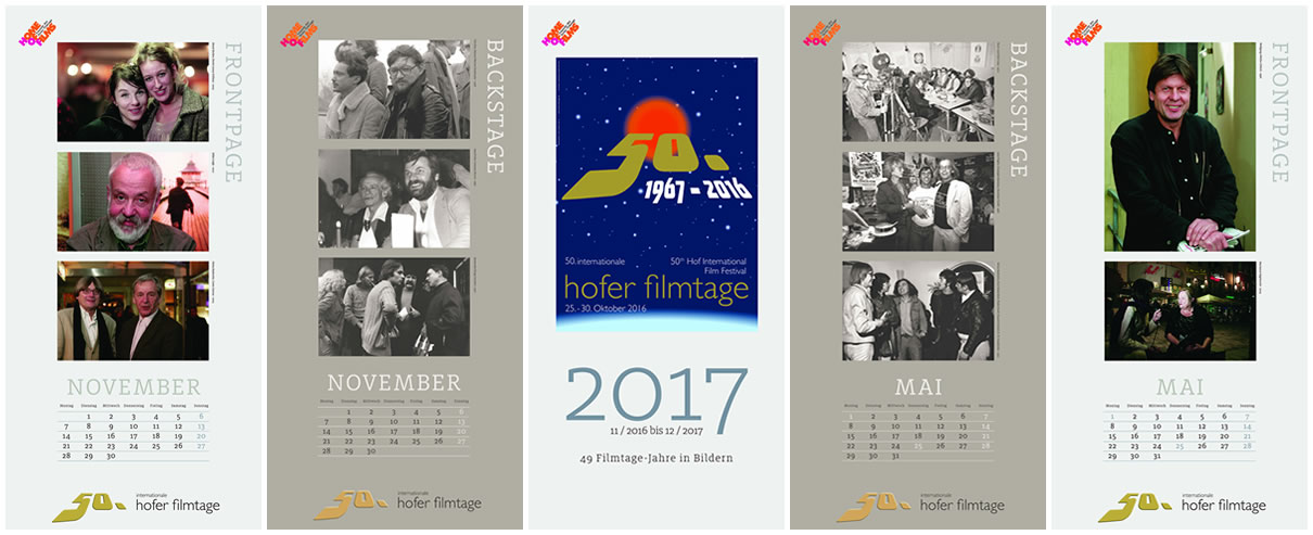 Jubiläums-Kalender 50. Hofer Filmtage