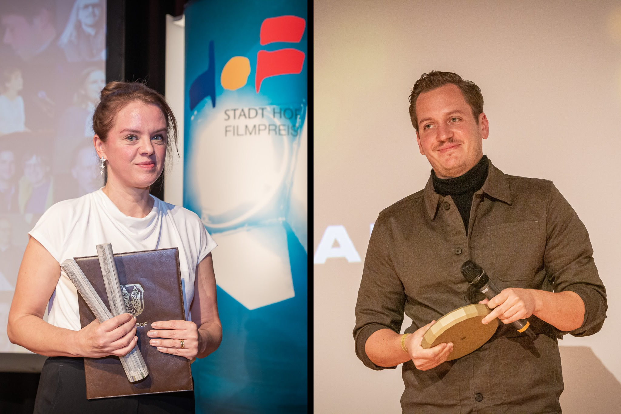 Award winners Julia von Heinz and Peter Meister