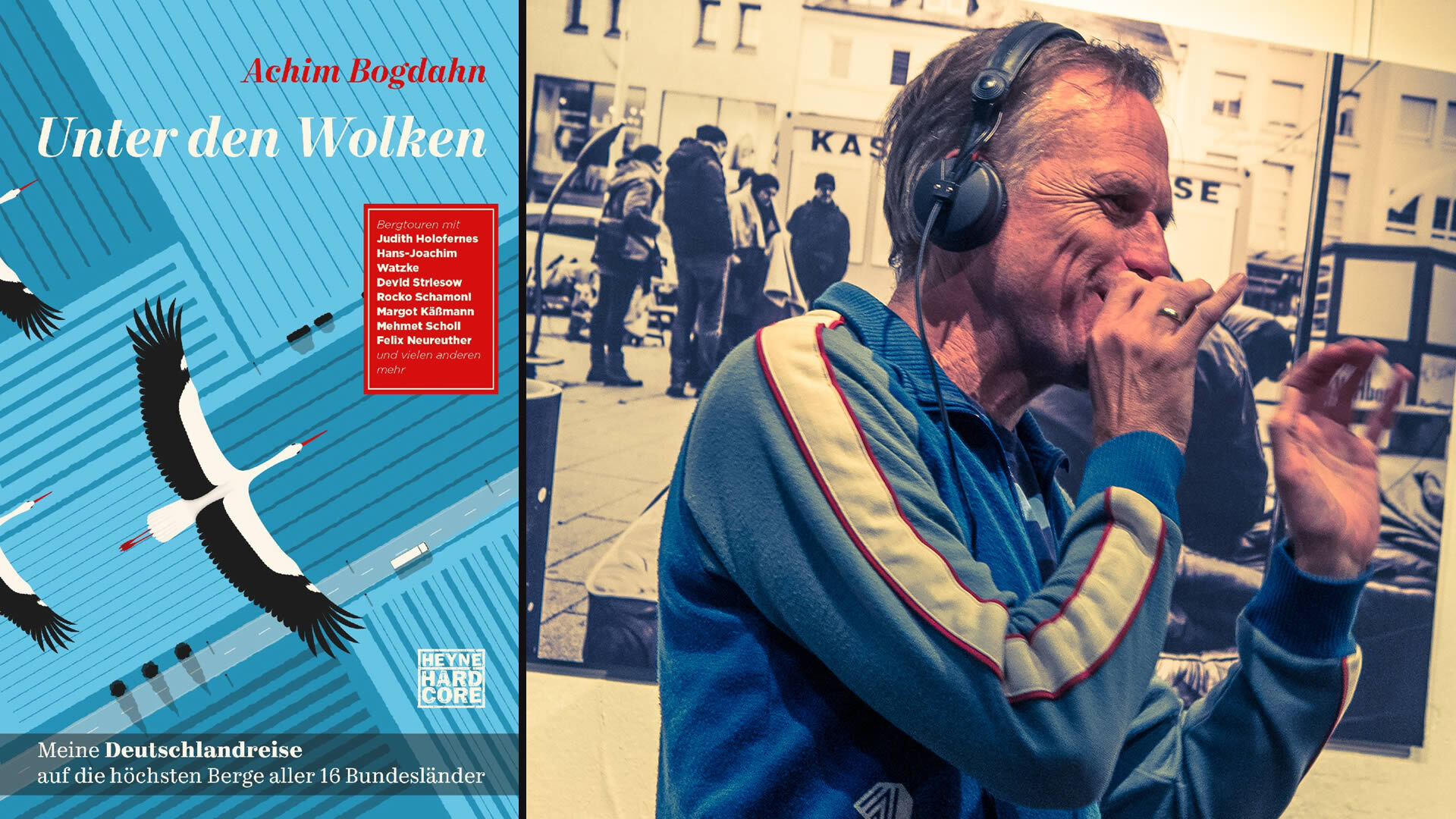 First book " UNTER DEN WOLKEN ": Achim Bogdahn at the Galeriehaus and at the LateNightTalk GASTHoF