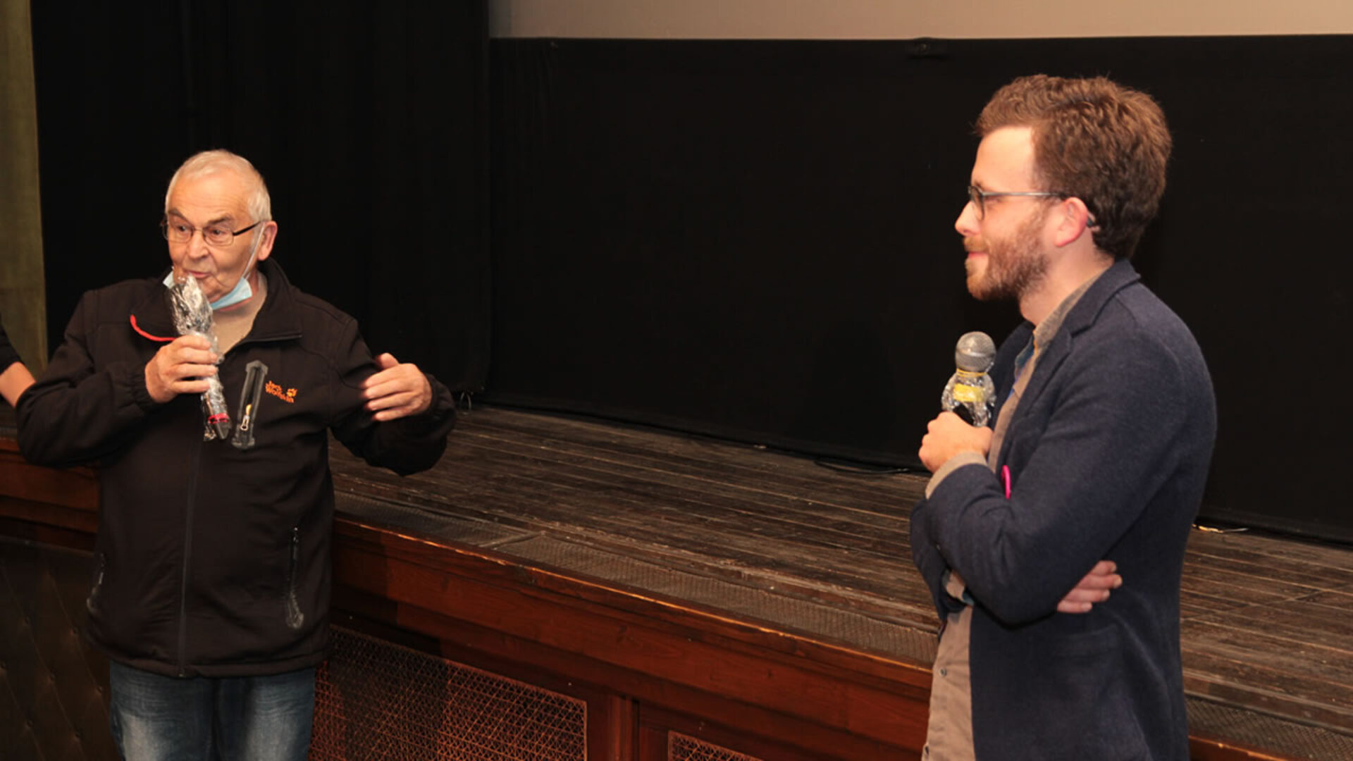 Director Matthias Ditscherlein and MR. CINEMA Helmut Göldner